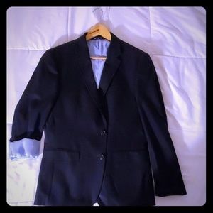 Tommy Hilfiger Navy Oxford Blazer